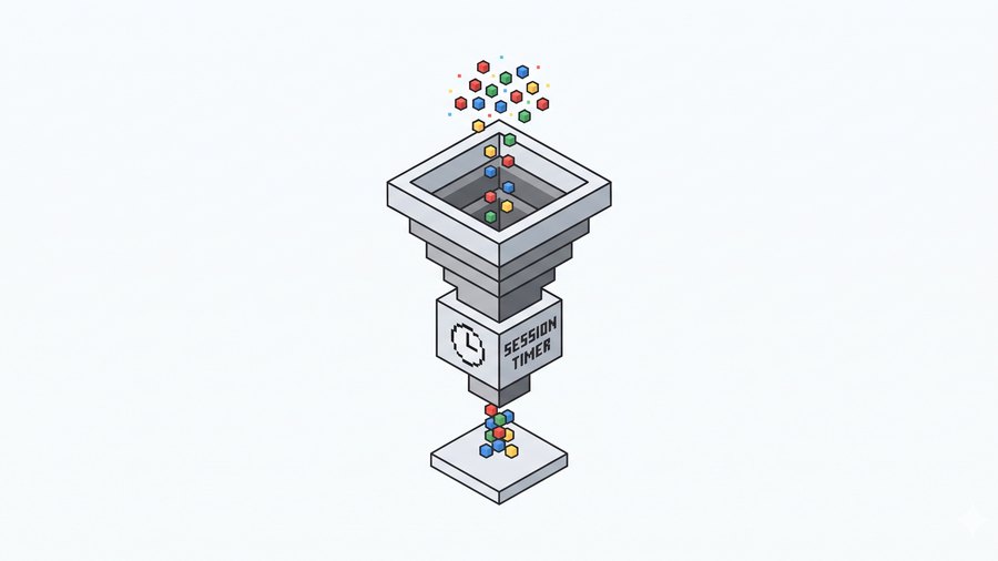 Voxel illustration of a shopping cart beside a rising chart